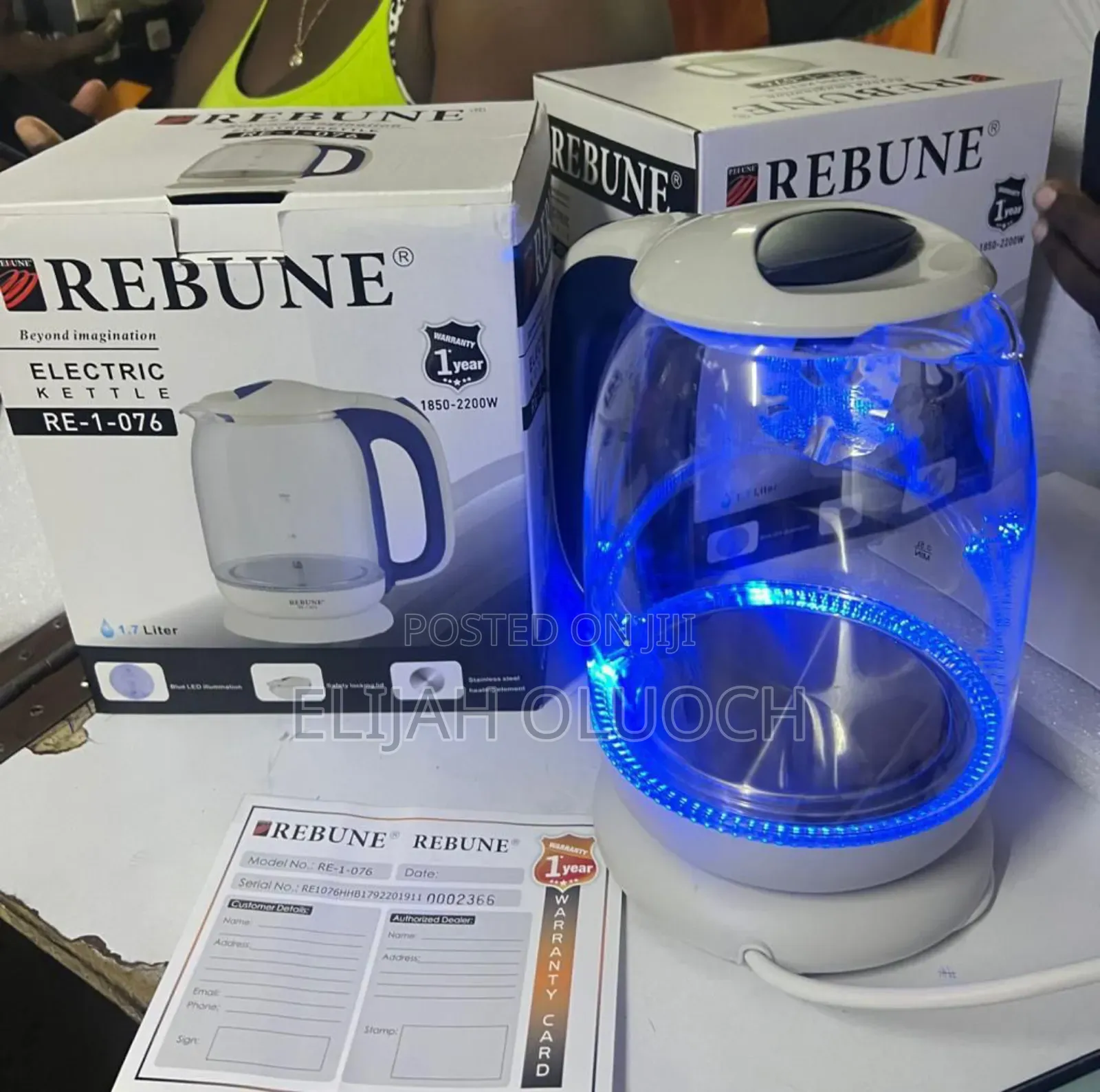 *Rebune 1.7ltrs Kettle
