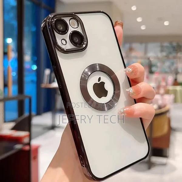 iPhone 13 Transparent Electroplating Case With Camera Protec - thumbnail 3
