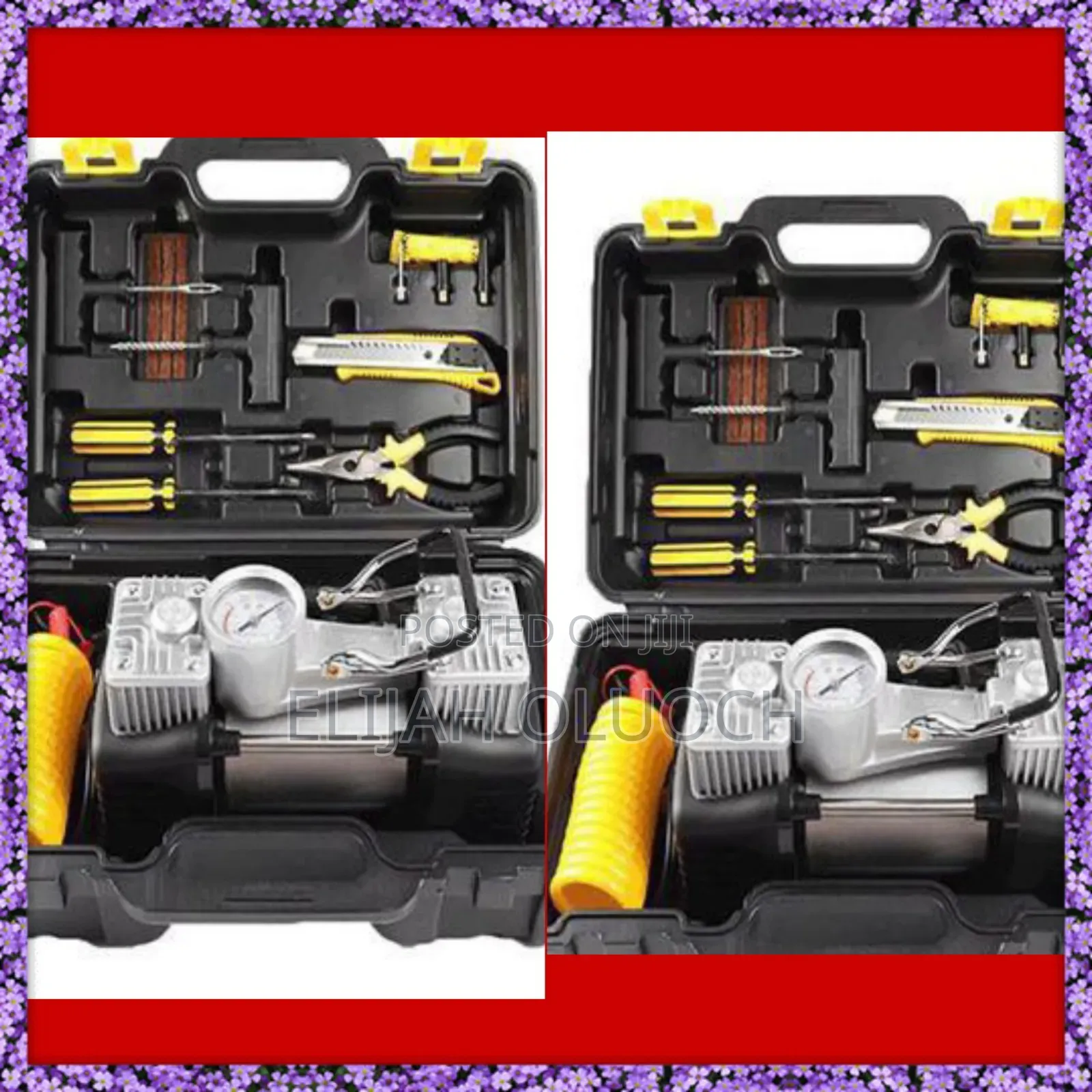 *Car Air Compressor With Tool Kit*