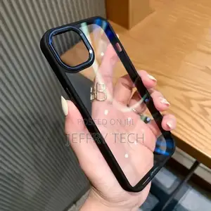 iPhone 13 Soft Hybrid Transparent Metal Camera Protection Ca