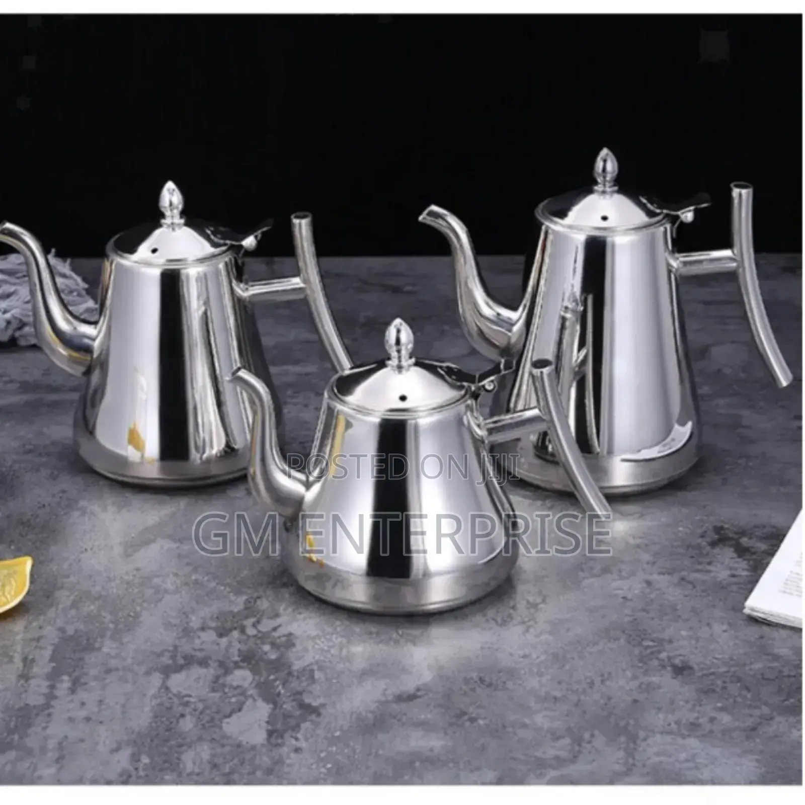 2L Stainless Steel Tea Pot With Infusion Set