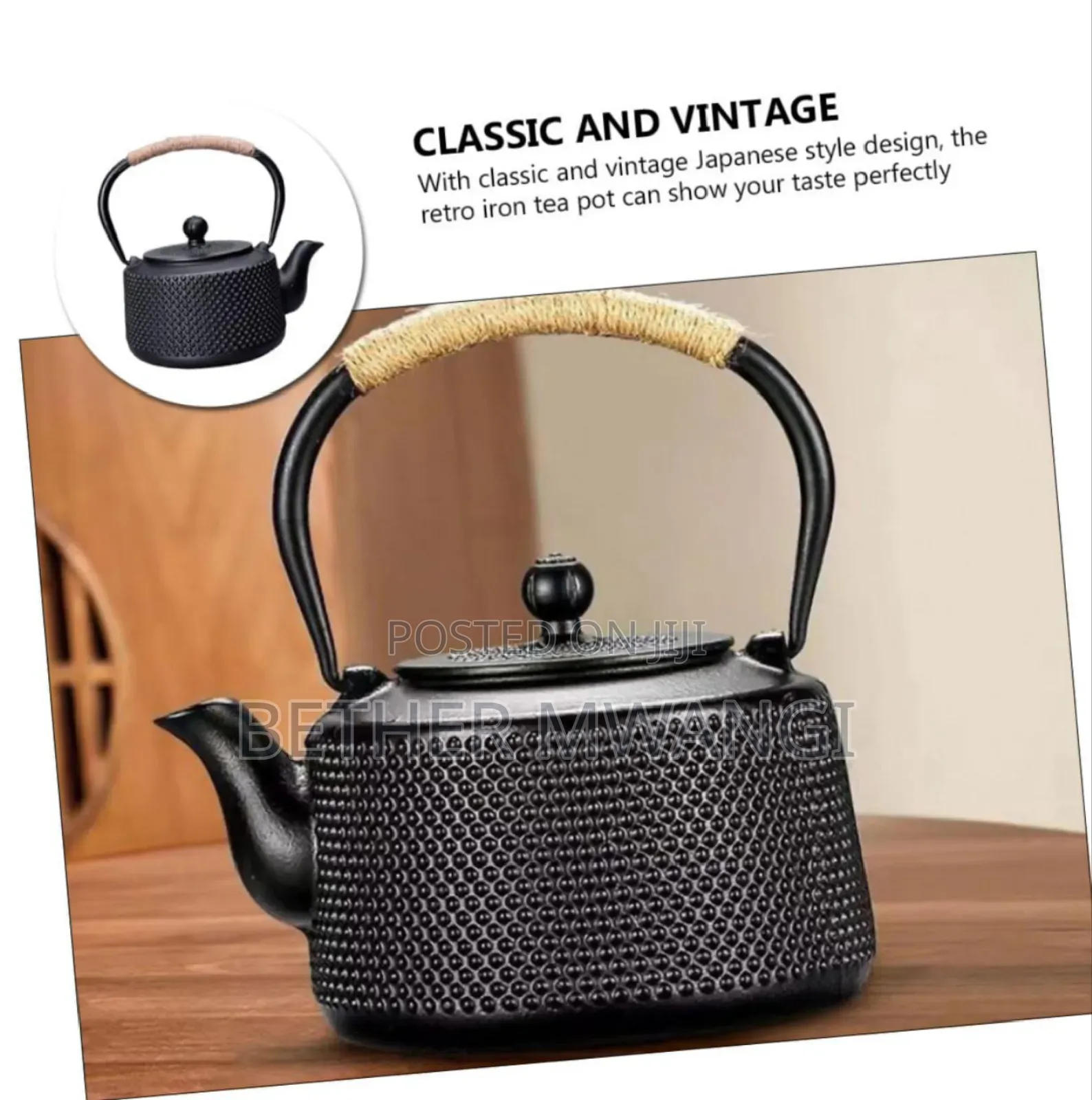 Japanese Cast Iron Tea Pot in Kenya (1600ML)