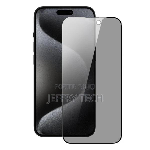 iPhone 15 Plus Anti Spy Privacy Tempered Glass Screen Protec