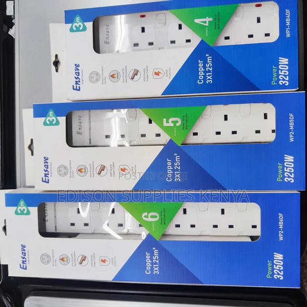 Ensave Extension Cables 3250watts Premium Surge Protection - thumbnail 2