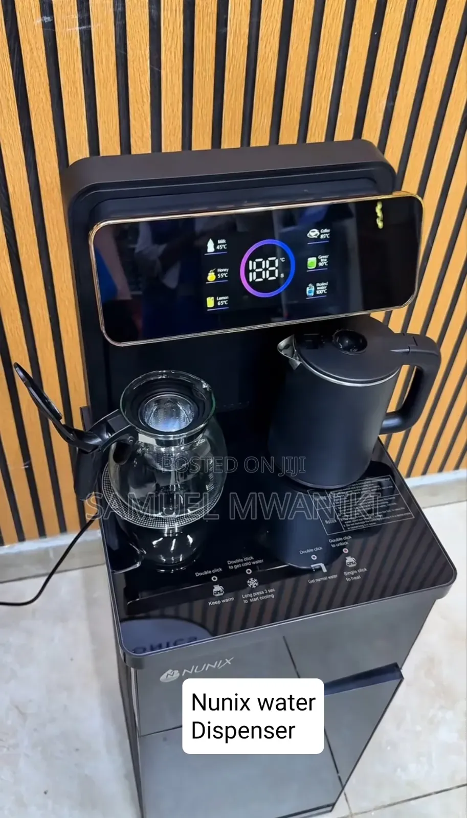 Nunix A2C Bottom Load Water Dispenser LED Display Hot Cold
