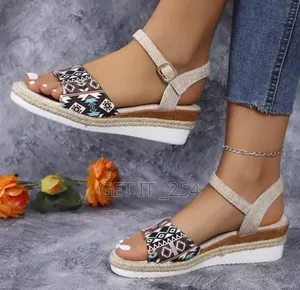 *New Arrivals * Floral Makonge Wedge