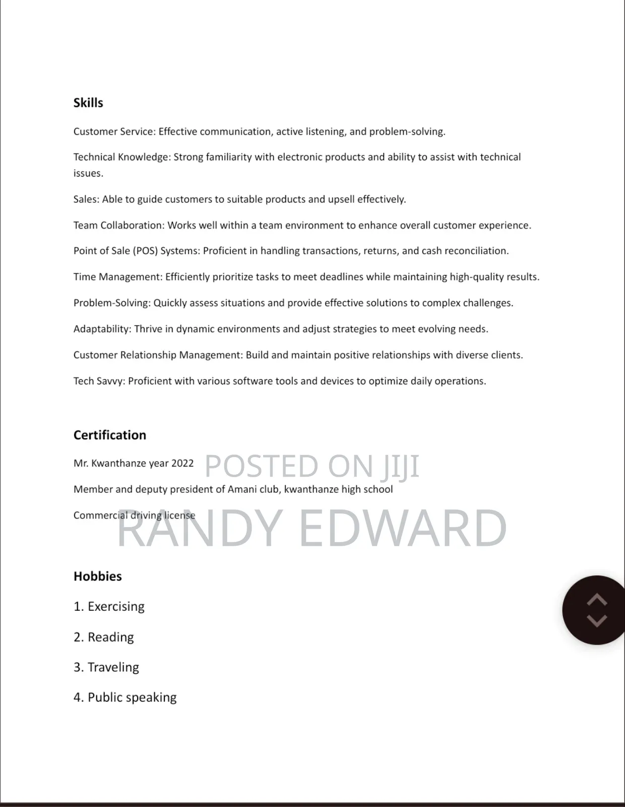 Customer Service Agent / Assistant Manager