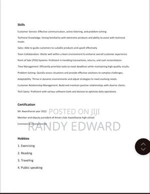 Customer Service Agent / Assistant Manager