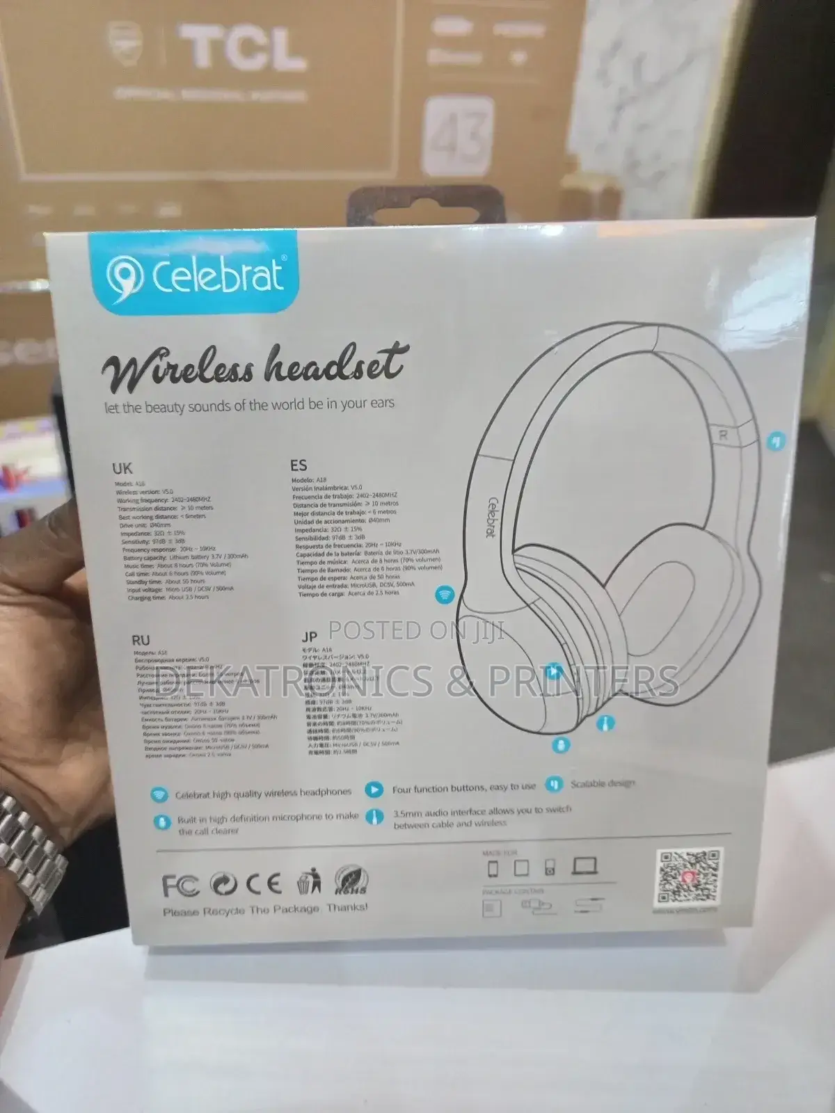 Celebrat A18 Wireless Headphones