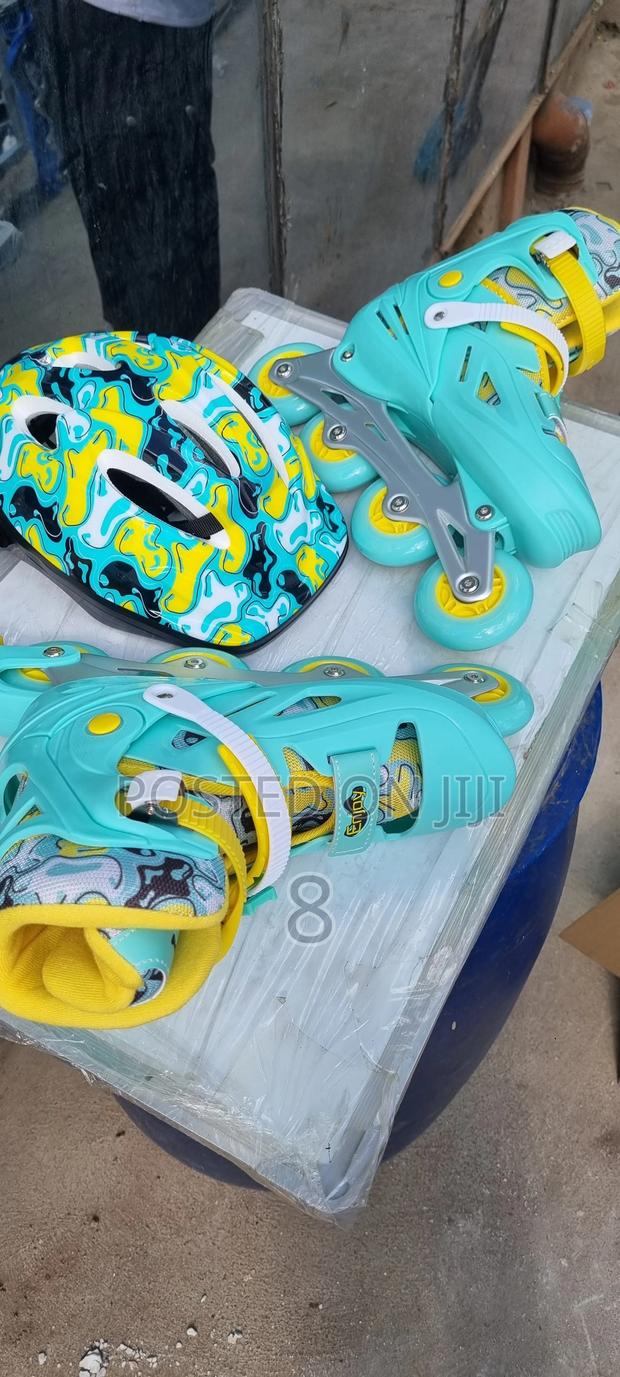 Rubber Inline Skates for Kids – Stylish Full Safety Set - thumbnail 2