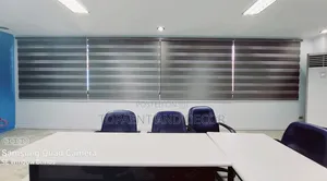 Elegant Grey Sheer Roller Office Blinds Supply and Fitting