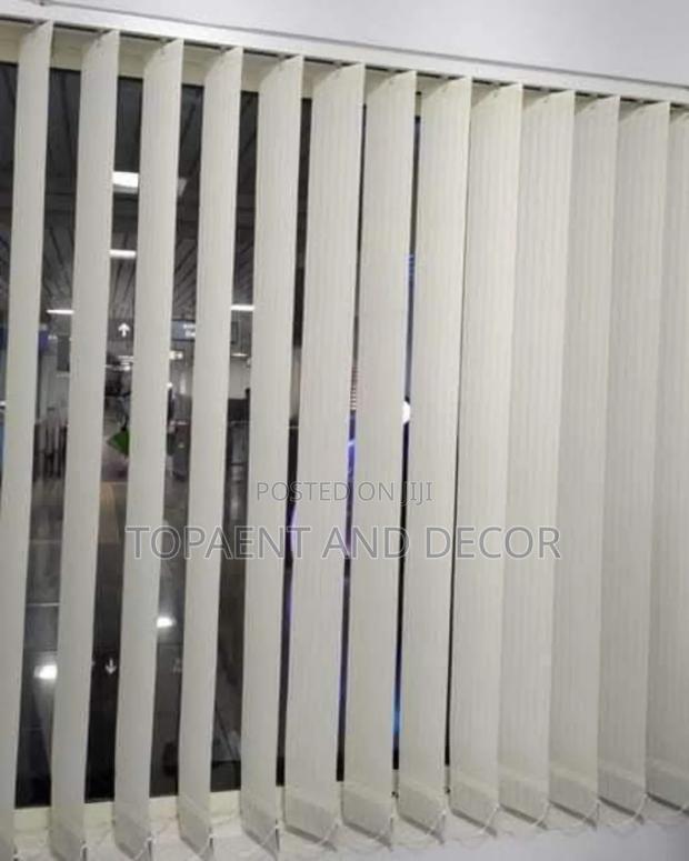 Office Curtains White Vertical Office Blinds for Privacy - main view