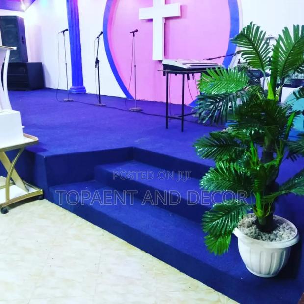 Dark Blue Church Pulpit Flooring Carpets Supply and Fitting - main view