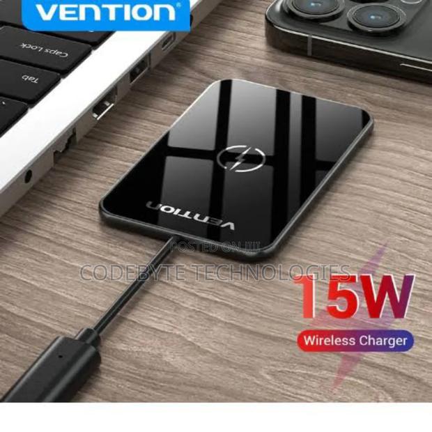 Vention Wireless Charger 15W Ultra-Thin Mirrored Surface - thumbnail 2