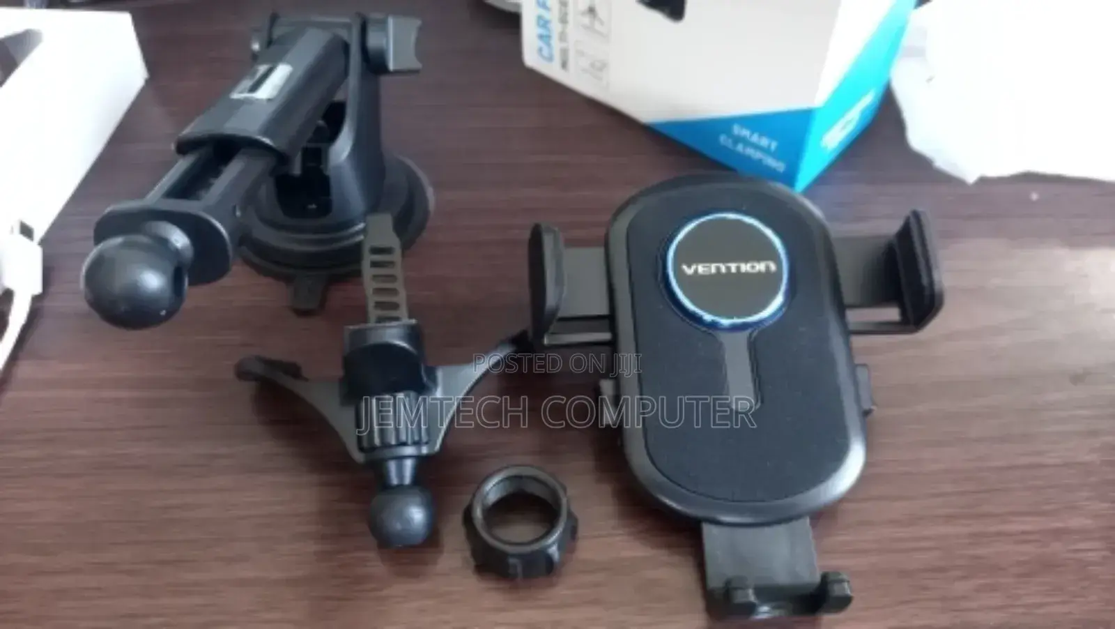 Vention One Touch Clamping Car Phone Mount Suction Cup+Y-Shaped Clip