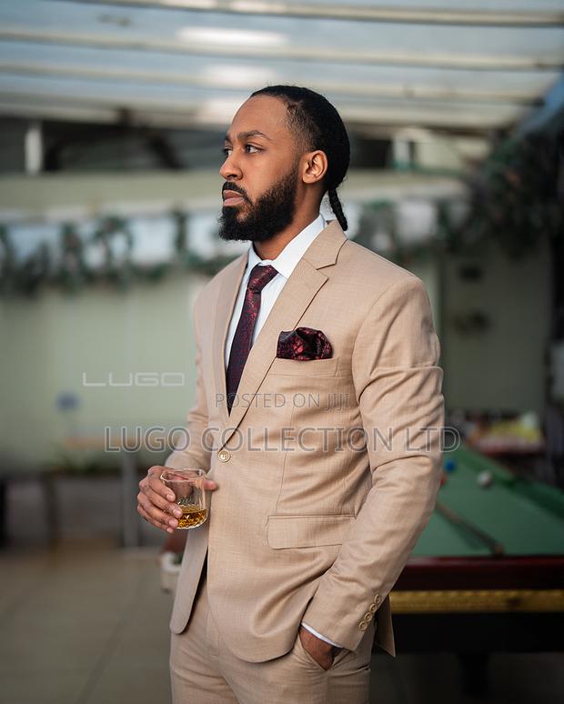 Suits-beige Slim Fit Suits