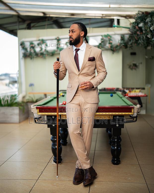Suits-beige Slim Fit Suits - thumbnail 2
