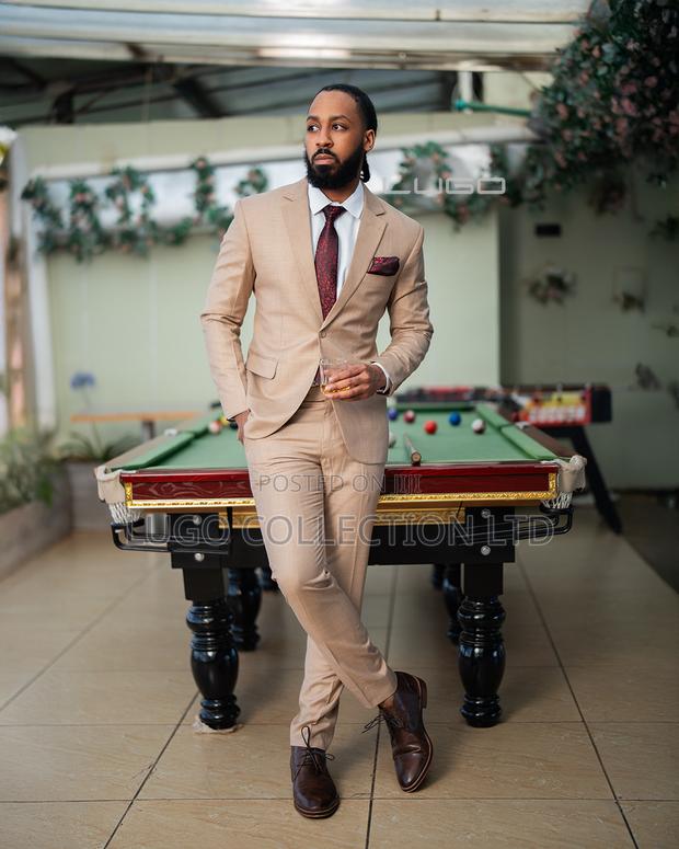 Suits-beige Slim Fit Suits - thumbnail 3
