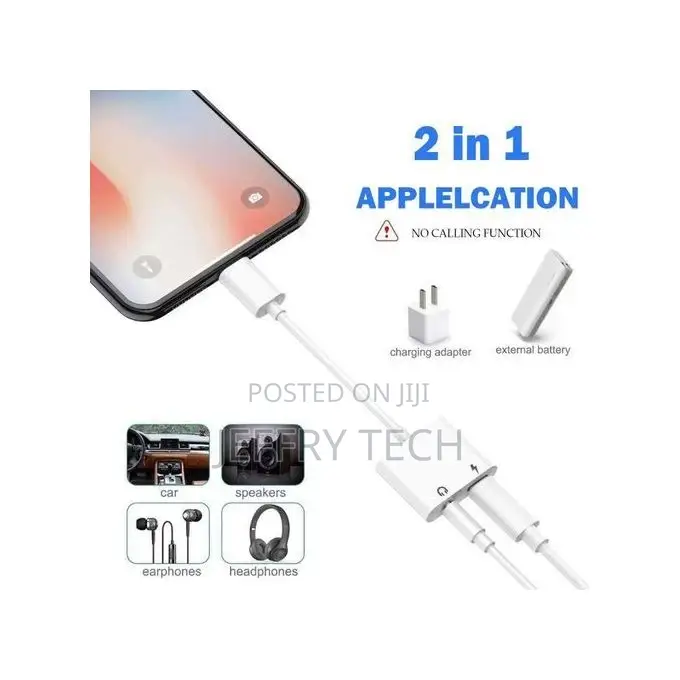 iPhone to 3.5mm Jack Audio Extension Cable Aux Cord and Cha