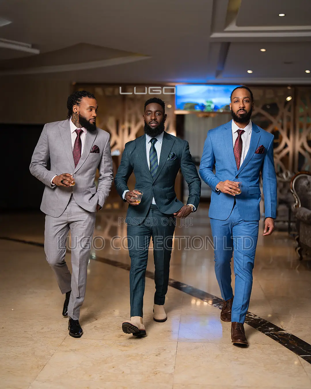 Men Suit-sky Blue Slim Fit Suit