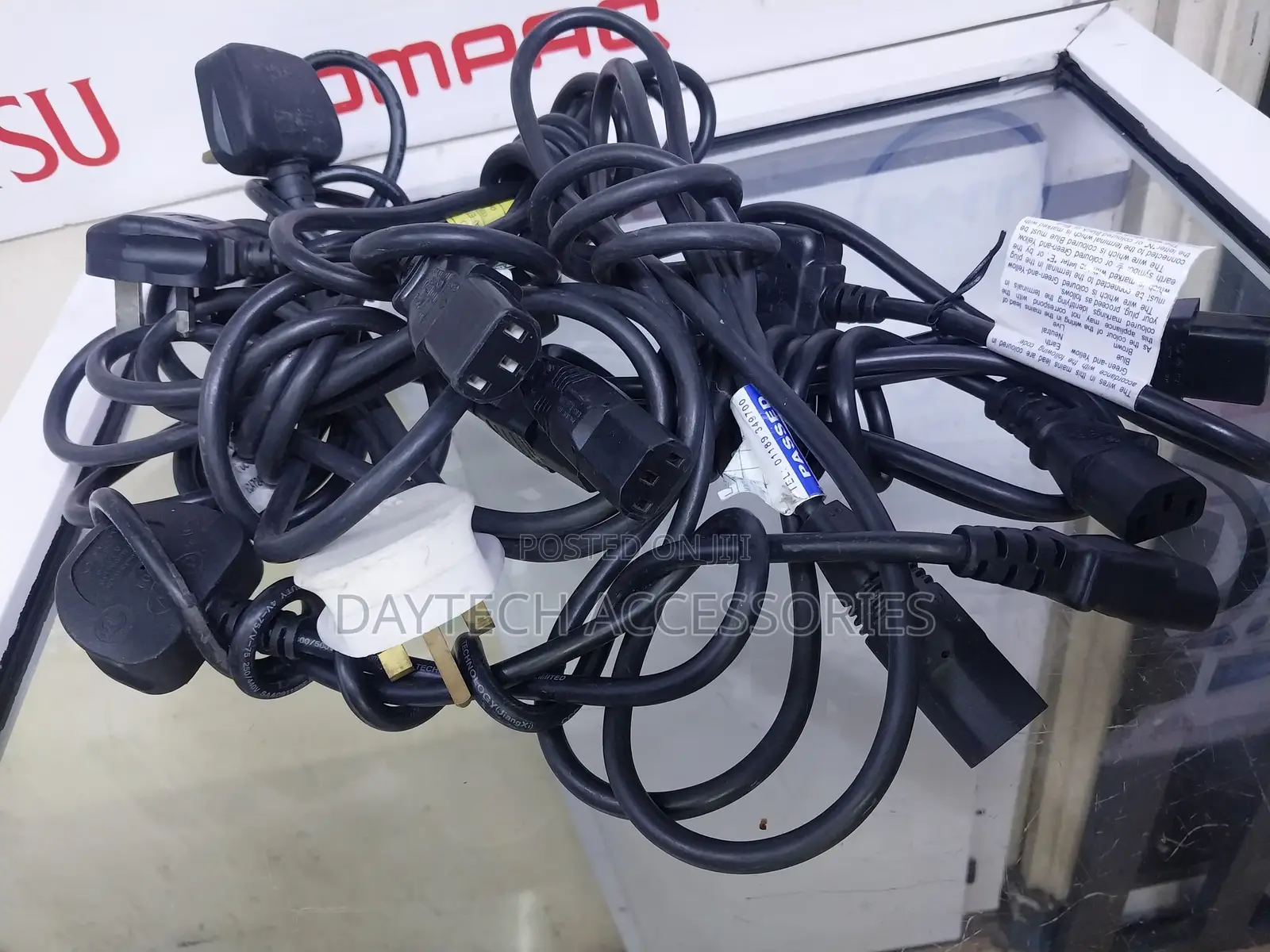 Ex Uk 3-Pin 13a 250v Ac Laptop Power Cord Adapter Cable Plug