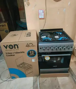 3+1 Von 58*58 Free Standing Cooker With Electric Oven