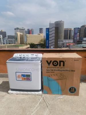 Von 13kgs Twin Tub Washing Machine -White - thumbnail 2
