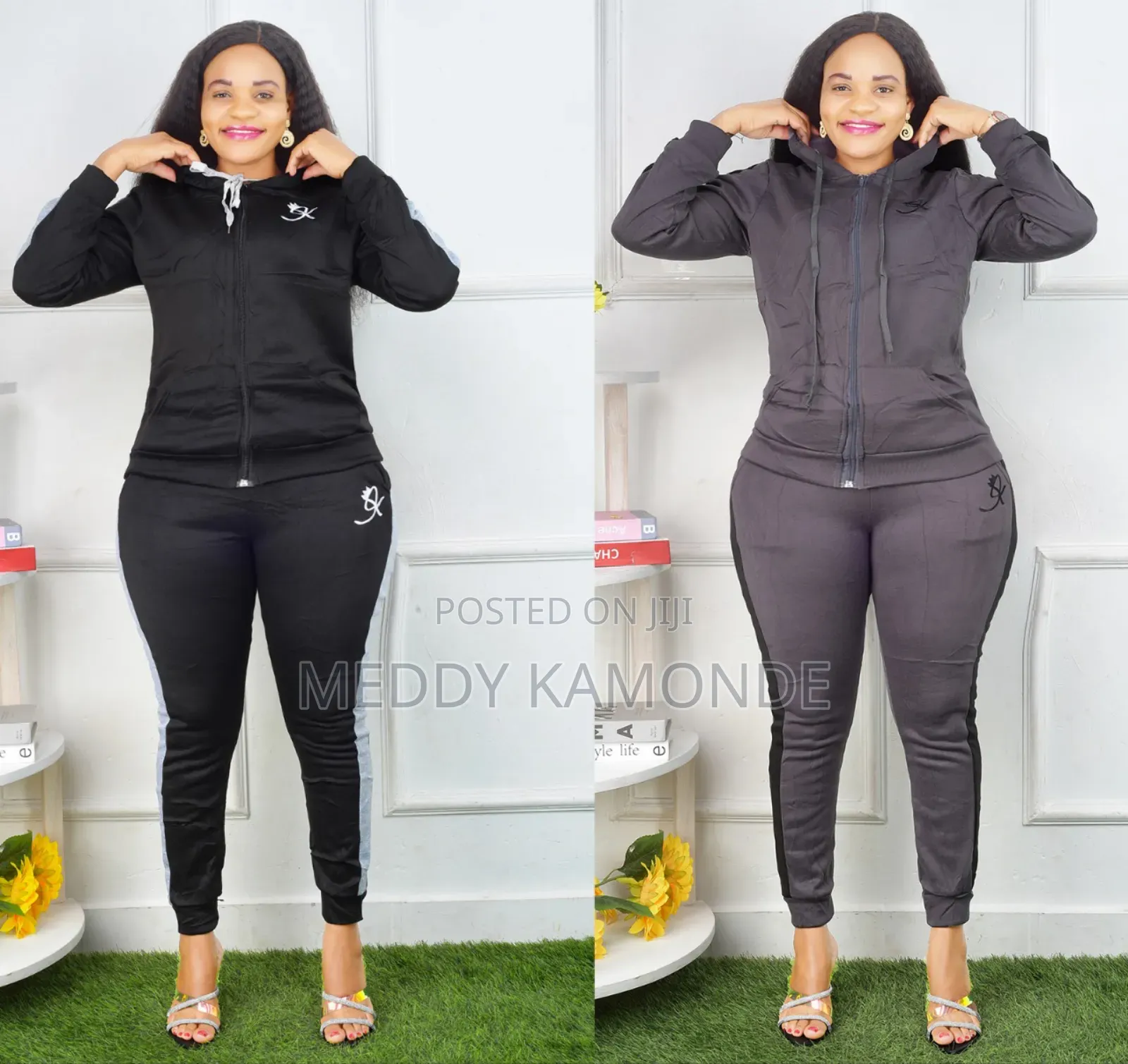 Cute Grey/Pink Tracksuit