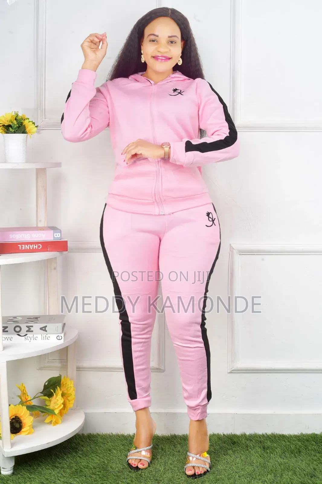 Cute Grey/Pink Tracksuit