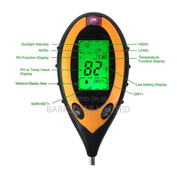 Digital Soil Tester 4 in 1 Moisture PH Temperature Meter - thumbnail 2
