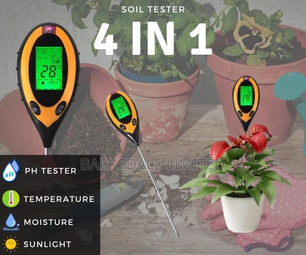 Digital Soil Tester 4 in 1 Moisture PH Temperature Meter