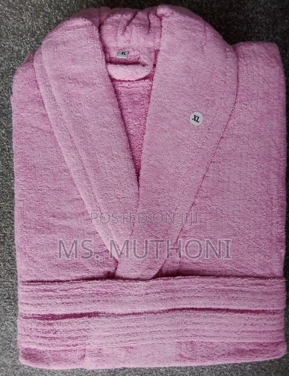 Range of Colors/Sizes Absorbent Cotton Adult Bathrobes