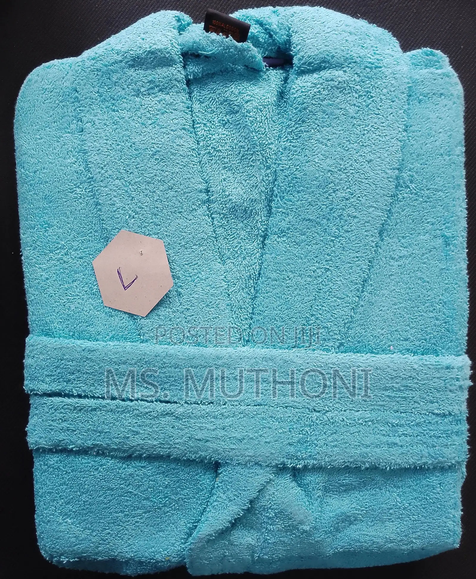 Range of Colors/Sizes Absorbent Cotton Adult Bathrobes