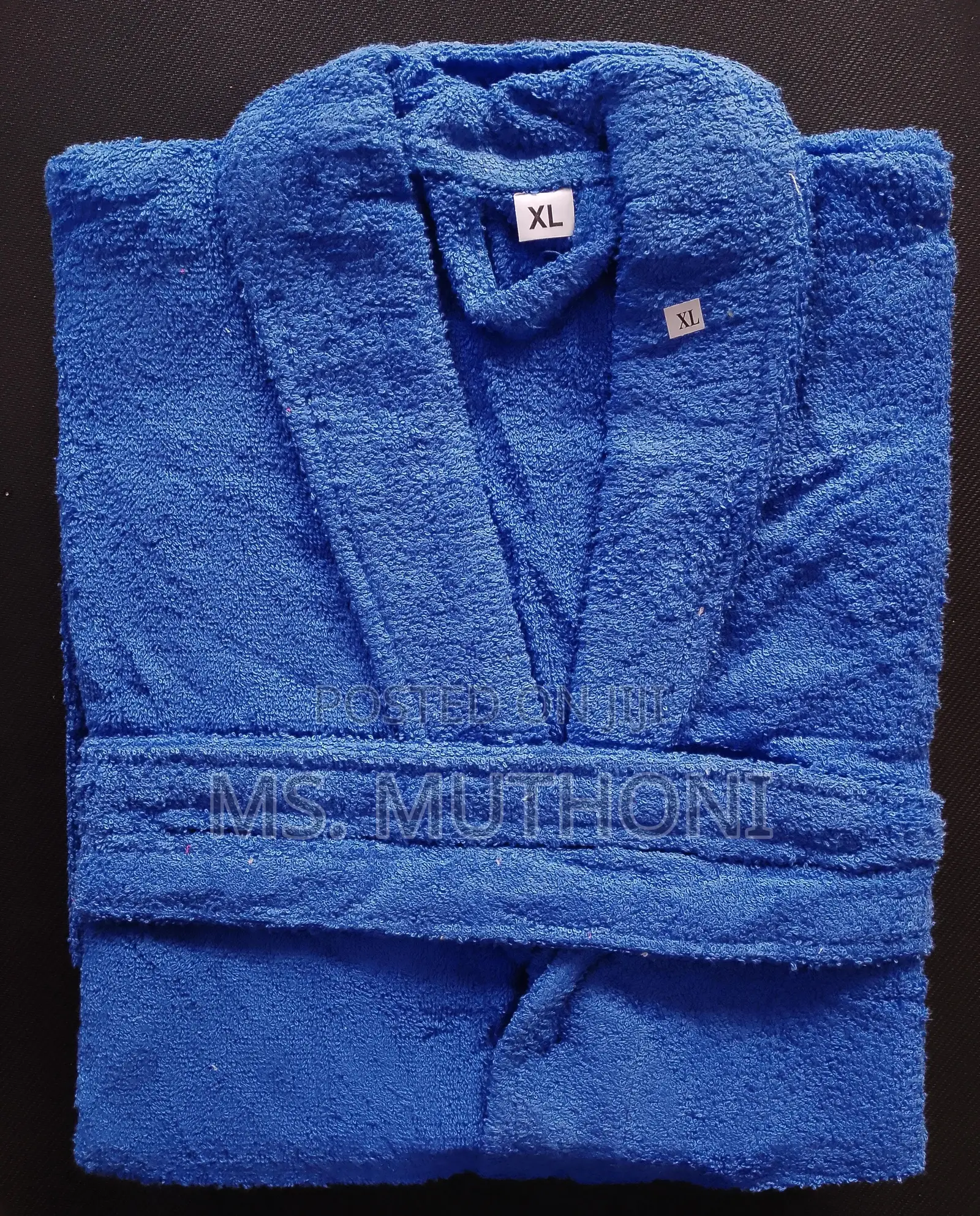 Range of Colors/Sizes Absorbent Cotton Adult Bathrobes