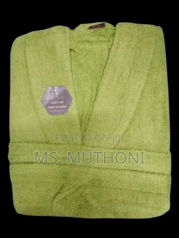 Range of Colors/Sizes Absorbent Cotton Adult Bathrobes