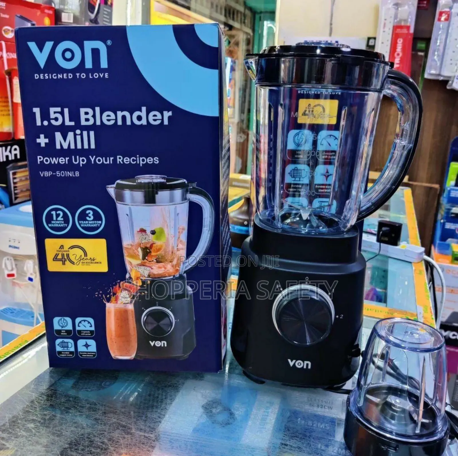 Von 2in1 Blender 1.5 Litres