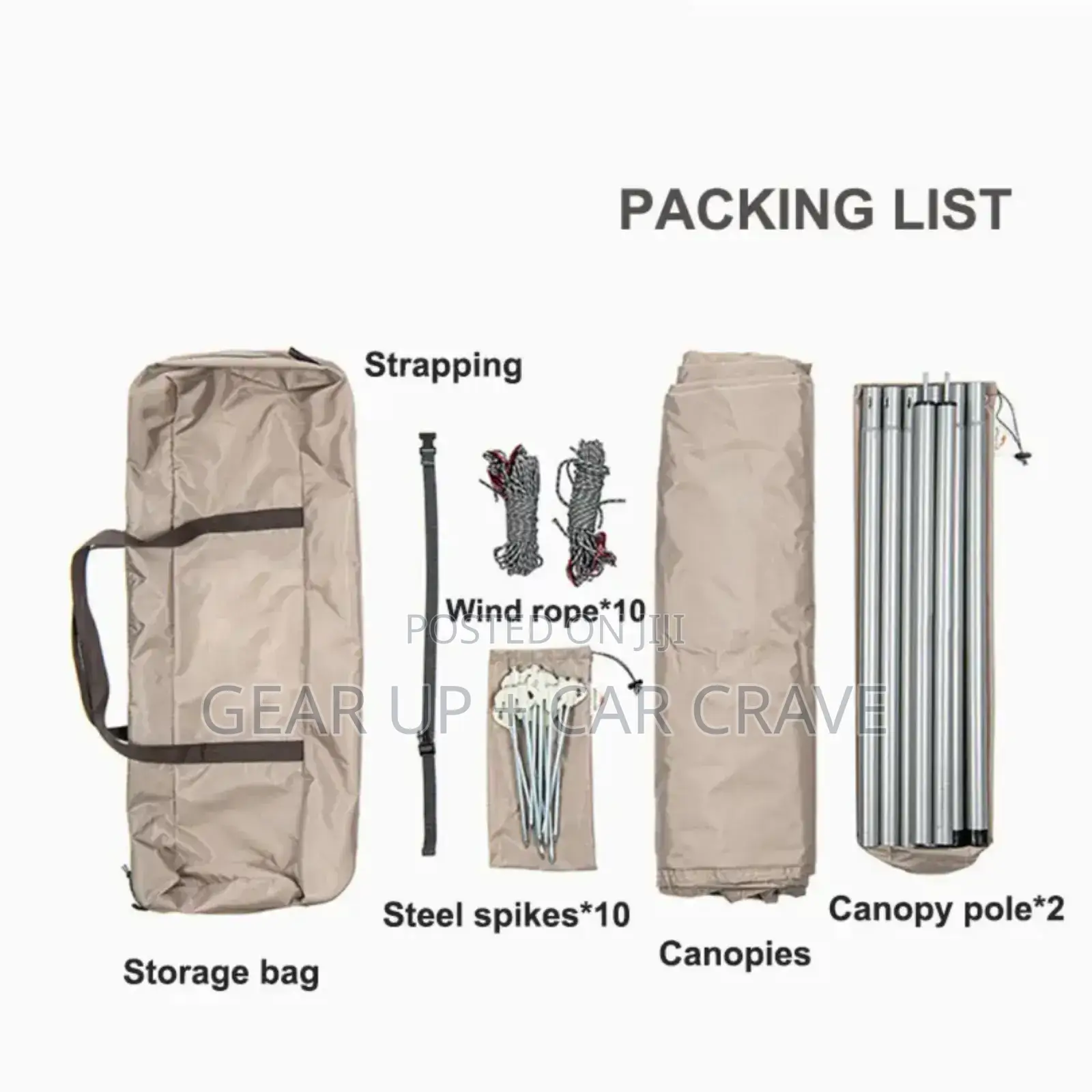 Outdoor Canopy Tarp Sun Shade Rain Fly Cover