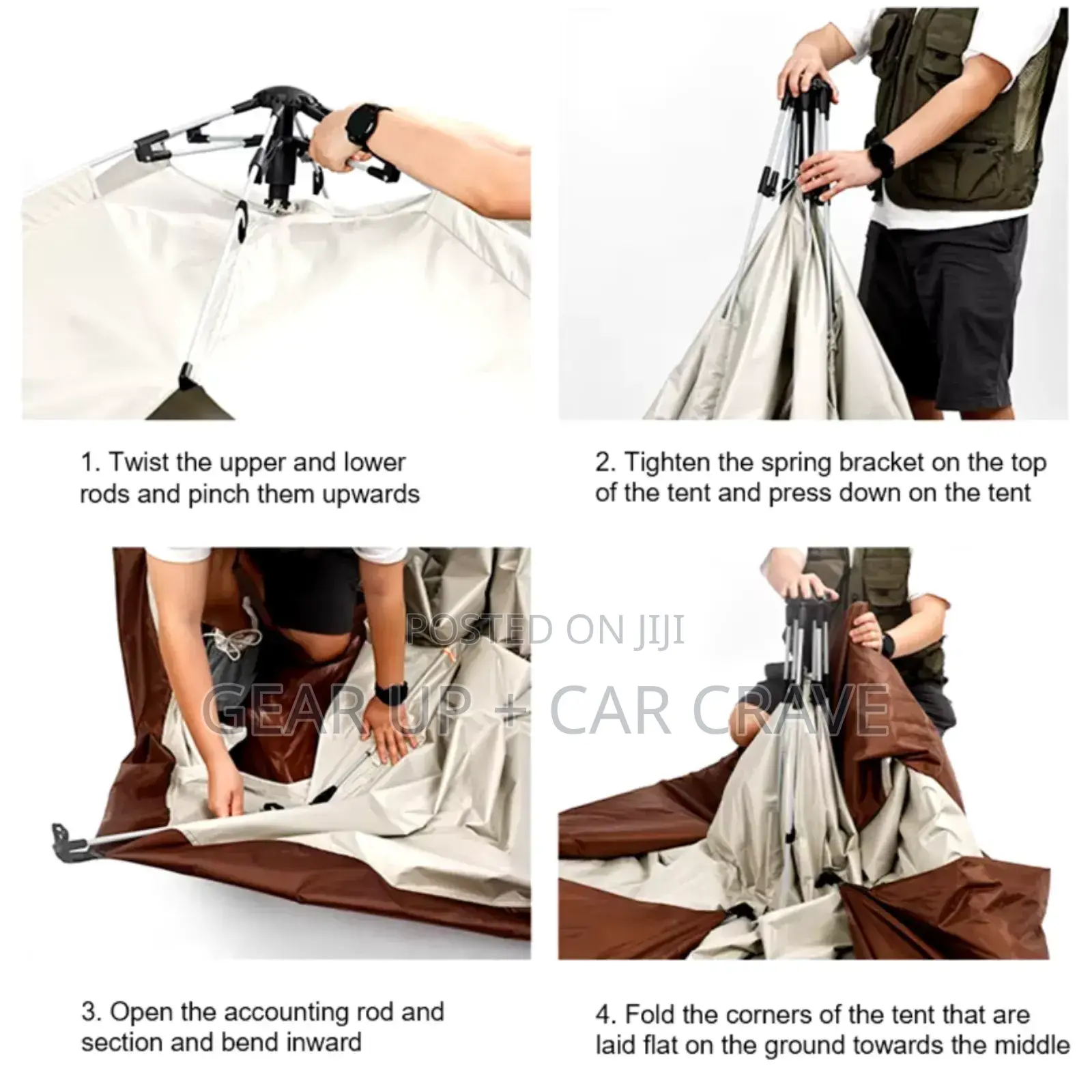 Automatic Pop Up Outdoor Waterproof 2-3 Person Tent
