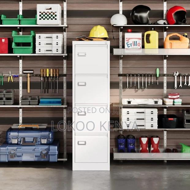 Office Cabinet: 4 - Drawer Heavy Duty Filing Office Cabinet