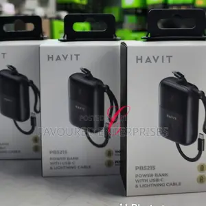 Havit PB5215 10,000mah *20W* Mini Power Bank With /=.*