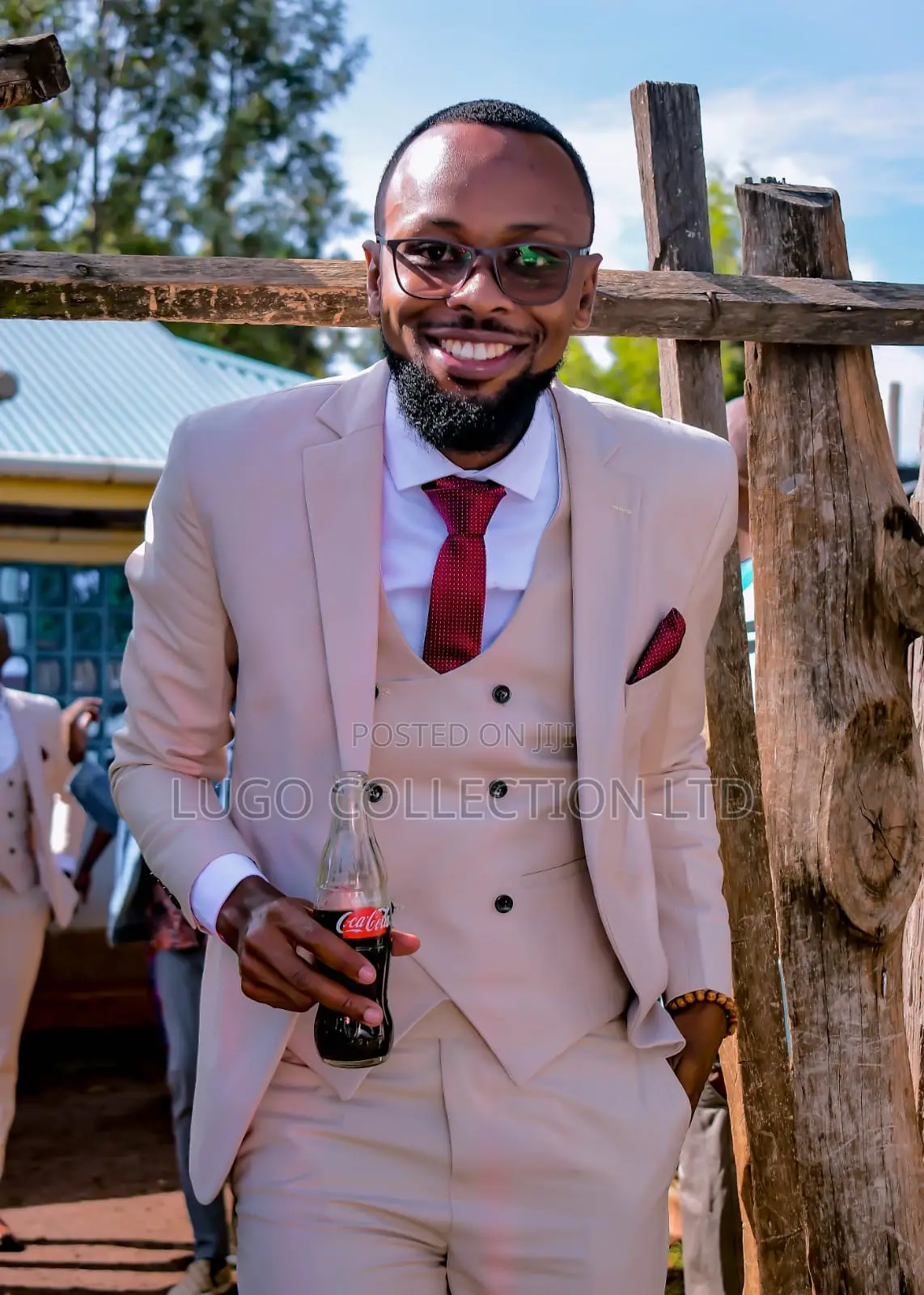 Custom Made Beige Wedding Suits.