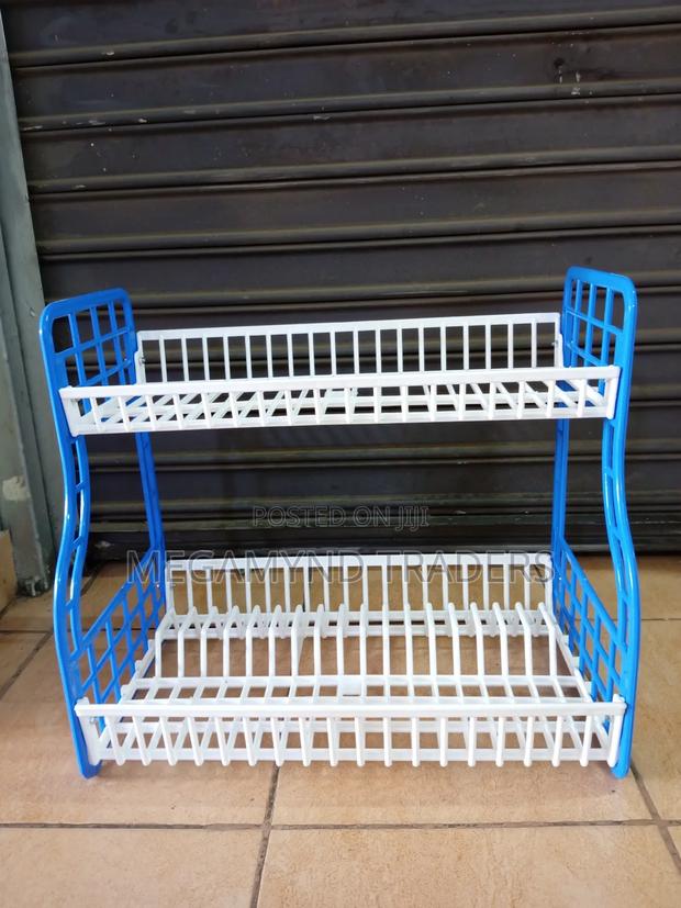 Dish Rack 2 Layer/Plastic Dish Drainer - thumbnail 6