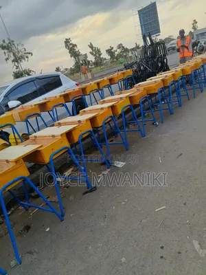 School Lockers and Chairs, Blue Colour Frame ,