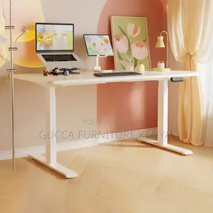 Office Tables:140cm Modern T-Base Electric Writing Desk