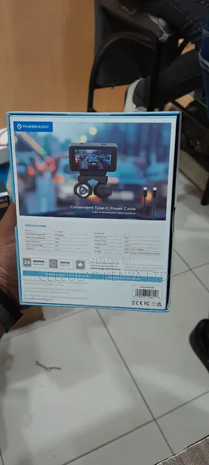 Powerology Dual Lens Dash Camera – Black