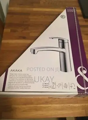 Cooke Lewis Akaka Chrome Effect Kitchen Top Lever Tap.