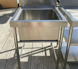 Single Bowl Stainless Steel Hand Wash Sink