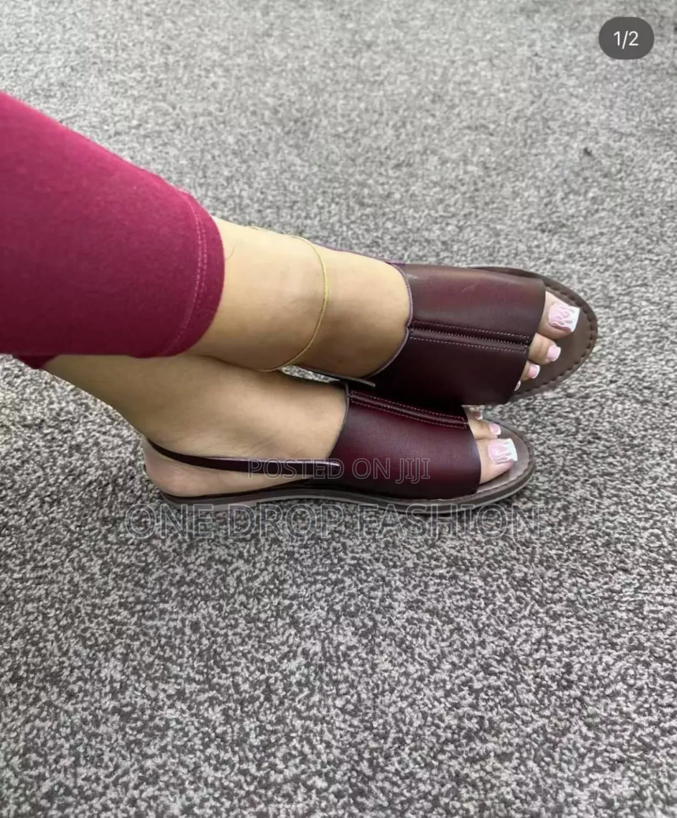Quality Sandals Maroon