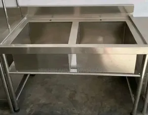 Durable Double Bowl Hand Wash Stainless Steel Sink