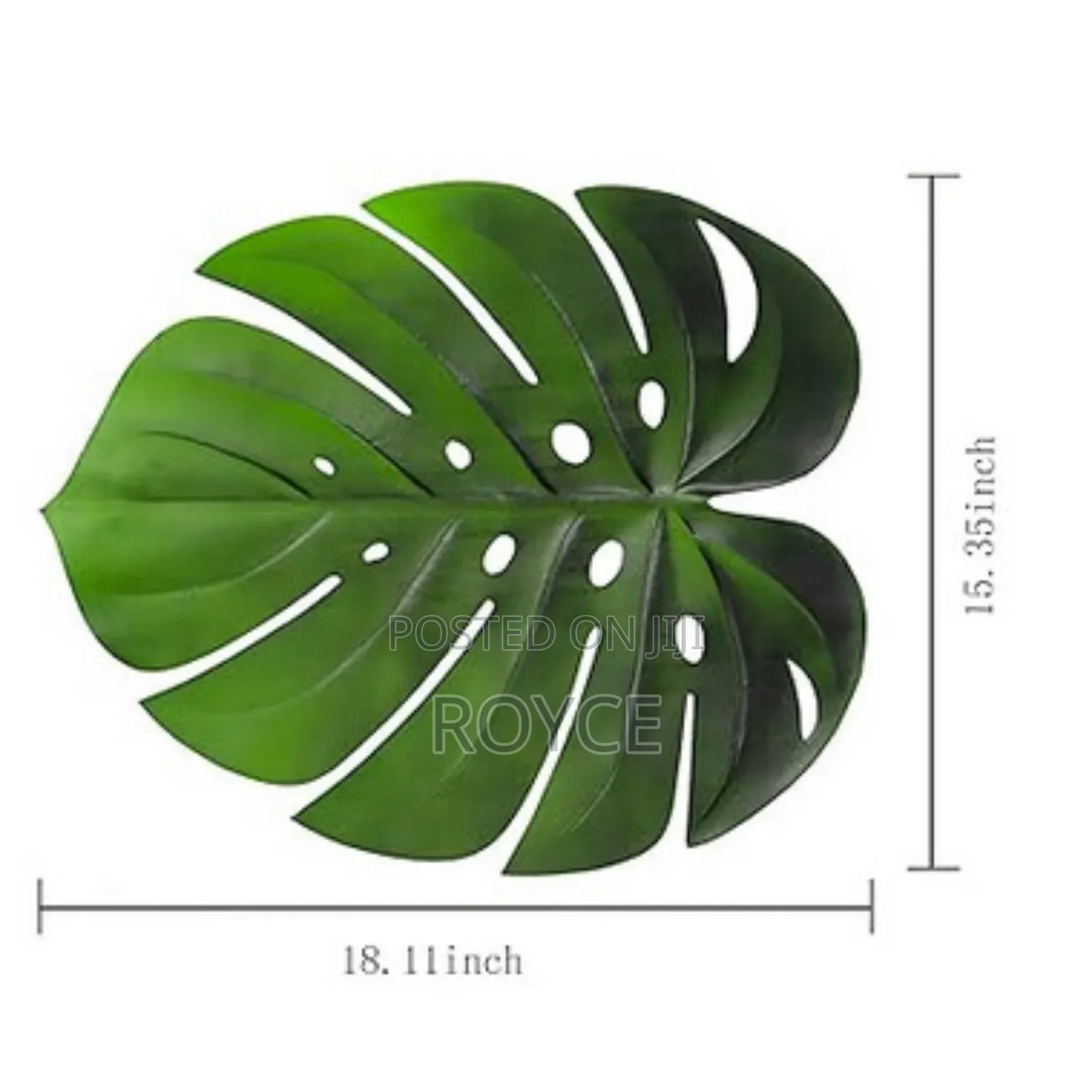 Green Leaf PVC Table Mats-6pcs